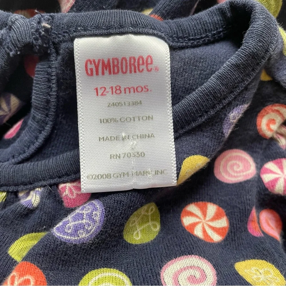 Gymboree Candy Shoppe Navy Blue Dress Size 12-18 months